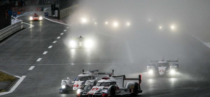 Porsche leads at half way stage in Fuji thriller