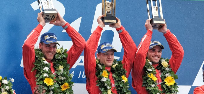 Kraihamer Celebrates Victory at Le Mans