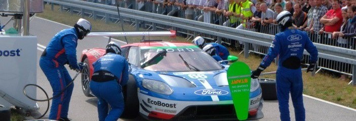 Ford Chip Ganassi light up Cologne test track