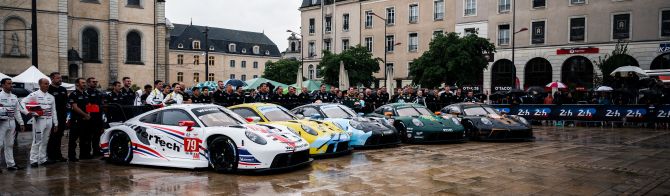 MICHAEL FASSBENDER AND SÉBASTIEN OGIER MEET 24 HOURS OF LE MANS FANS